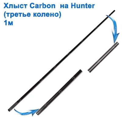 Третье колено (хлыст) carbon на Hunter 1м * Третье колено (хлыст) carbon на Hunter 1м *