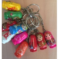 Деревянный брелок для ключей " Матрешка "