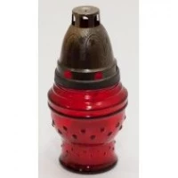 Лампадка стеклянная на 12 часов. "СЕРДЦЕ" Высота 160 мм