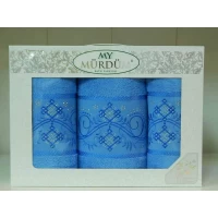 Набор полотенец My Murdum 3-ка (б+2л)   (в ассортименте). Турция
