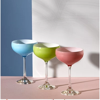 Набор бокалов (розовые) 180мл/4шт BOHEMIA Crystalex Pralines