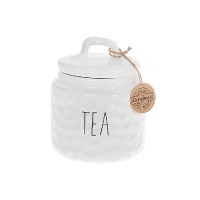 Банка керамическая для хранения Чай 800мл Bianco