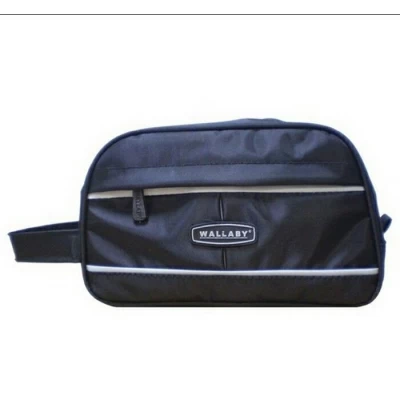 Барсетка на каждый день горизонтальная Wallaby 2100, черная и синяя