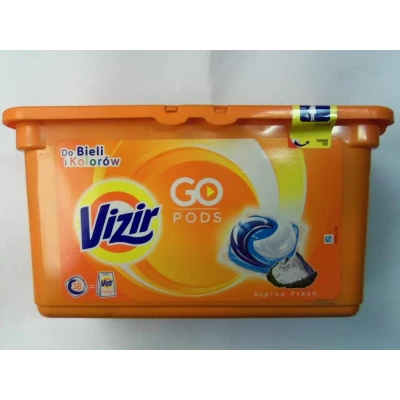 Капсулы для стирки универсальные трехкомпонентные VIZIR, 38 шт.