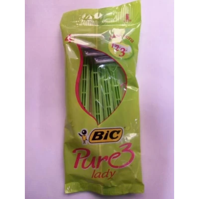 Станки для бритья женские одноразовые "Bic" Pure 3, 4шт