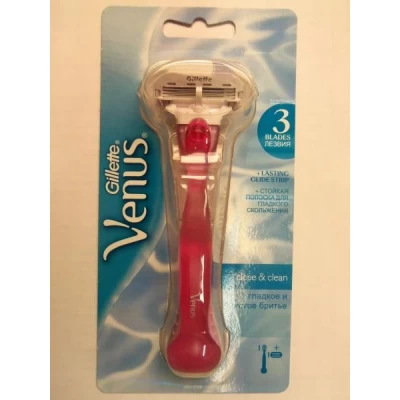 Станок для бритья женский "Gillette" Venus, с одной кассетой
