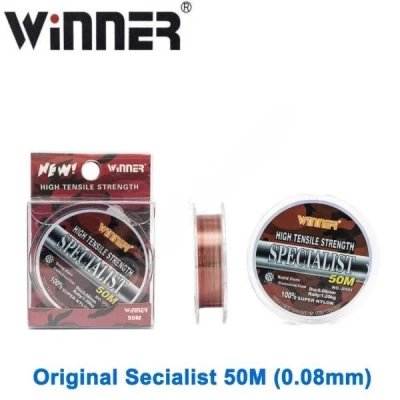 ЛЕСКА 50 МЕТРОВ ЛЕСКА WINNER ORIGINAL SPECIALIST №0501 50М 0,08ММ