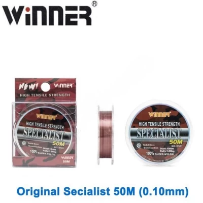 ЛЕСКА 50 МЕТРОВ ЛЕСКА WINNER ORIGINAL SPECIALIST №0501 50М 0,10ММ