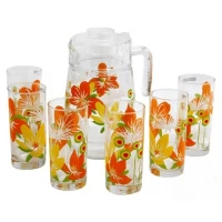 Набор для напитков Luminarc Pop Flowers Orange 7 предметов D3183