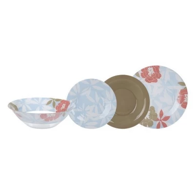 Столовый сервиз Luminarc Peony Floral Blue 19 пр. N6264 Столовый сервиз Luminarc Peony Floral Blue 19 пр. N6264