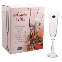Набор бокалов для шампанского Bohemia Parus 6Х190мл 