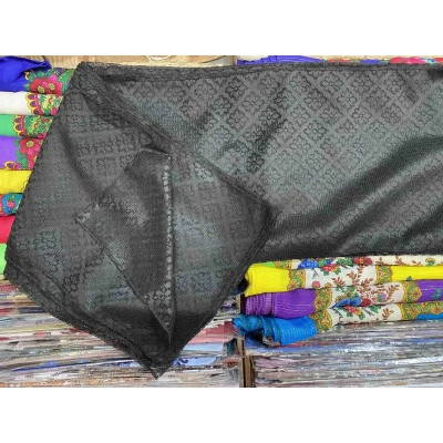 Шарф траурный гипюр (ритуальный) 110*30 см 