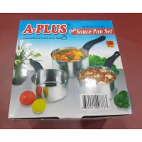 Набор кухонных ковшей (3 шт.) A-PLUS 0778 нержавеющая сталь