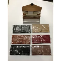 Кошелек женский кожзам матовый, размер 17.5x10x2,5 см, на кнопке