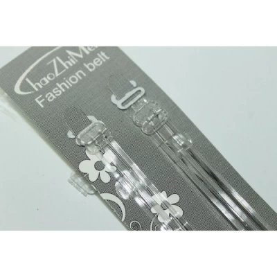 Бретельки силиконовые с пластмассовыми регулировками и металлическими крючками