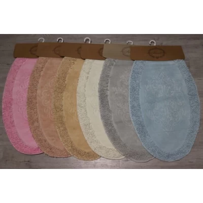 Коврики для ванной из хлопка 60x100 овальные Коврики для ванной из хлопка 60x100 овальные