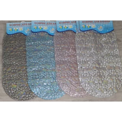 Резиновые коврики в ванную с присосками перламутровые Резиновые коврики в ванную с присосками перламутровые