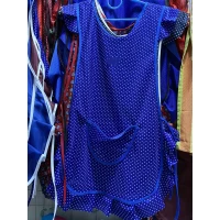 Фартук нейлон в горошек, цвета в ассортименте 