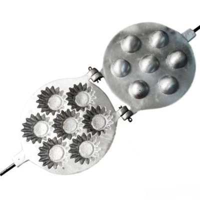 Форма для выпечки корзинок с деревянной ручкой Форма для выпечки корзинок с деревянной ручкой