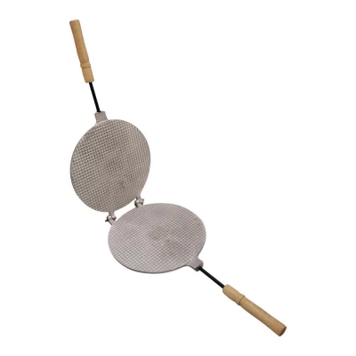 Форма для выпечки вафель круглая с деревянными ручками Форма для выпечки вафель круглая с деревянными ручками