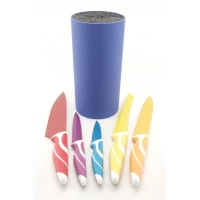 Набор из 5 ножей на подставке A-PLUS KF-1827 (керамика) 