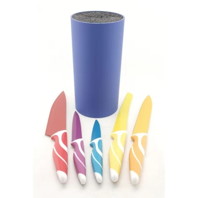 Набор из 5 ножей на подставке A-PLUS KF-1827 (керамика) Набор из 5 ножей на подставке A-PLUS KF-1827 (керамика)