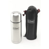 Термос нержав. 0,35 л. с чехлом    А-Плюс FL 1751		