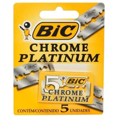 Лезвия для бритвы «Bic» (Chrome Platinum 20x5 мм, Греция)