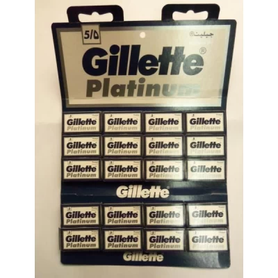 Лезвия для бритья «Gillette Platinum» (двухстороннее, Арабские Эмираты)