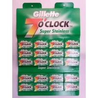 Лезвия для бритья «Gillette» (серия 7 o`clock, двухстороннее, Арабские Эмираты)