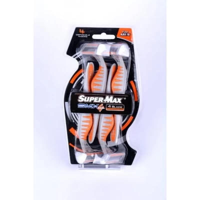 Набор одноразовых станков для бритья Super Max SMX 4 (4 шт) Индия