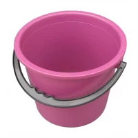 Ведро полиэтиленовое 8 литров цветное (Юнипласт)