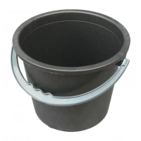 Ведро полиэтиленовое 8 литров черное (Юнипласт)