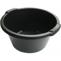 Таз полиэтиленовый 19 литров чёрный (ПолимерАгро)