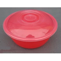 Миска полипропиленовая Ягодка 6 литра с крышкой (ПолимерАгро)