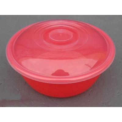 Миска полипропиленовая Ягодка 6 литра с крышкой (ПолимерАгро)