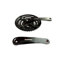 Шатун Shimano FC-TY501, 170мм. 42х34х24Т 6/7/8-speed с защитой, черный