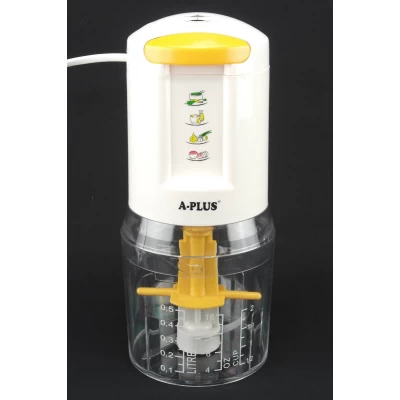 Кухонный электрический блендер двойной измельчитель A-PLUS EC-1546 300W для мяса овощей и фруктов чоппер