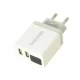 Быстрая USB зарядка для телефона 220В CX QC03 5740 с 2 USB и LED дисплеем