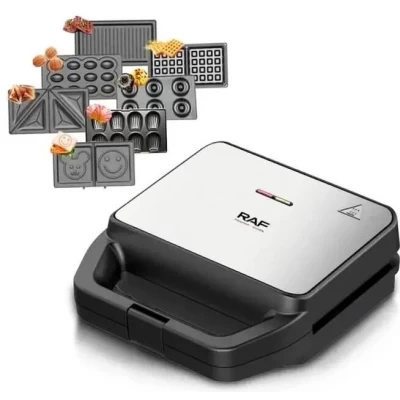 Мультимейкер 6в1 RAF R 552 вафельница бутербродница гриль мультипекарь для кексов пончиков вафель 800 Вт