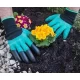 Перчатки хозяйственные с когтями для сада и огорода Garden Genie Gloves