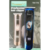 Аккумуляторная машинка для стрижки с цифровым дисплеем TrimmerX T-78