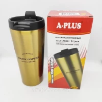 Термокружка термос А-плюс 450 мл (1622) Золотистый