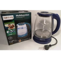 Чайник 1.8л. Электрический стеклянный Rainberg RB 902 с LED подсветкой 2200 Вт