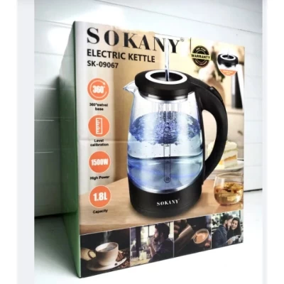 Электрический чайник Sokany SK-SH-09067 с мощностью 1500 Электрический чайник Sokany SK-SH-09067 с мощностью 1500