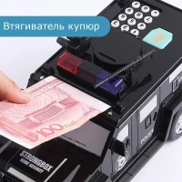 Электронная машинка копилка-сейф CASH TRUCK с кодовым замком и отпечатком Hummer 6688-19