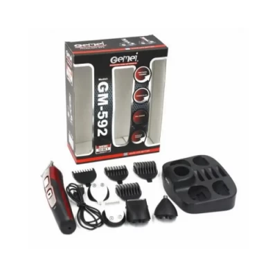 Мужская машинка для стрижки волос головы Gemei GM 592 10 в 1 Триммер мужской