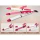 Плойка (утюжок, щипцы, гофре) 3 в 1 ProGemei GM-1960 White|Pink