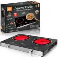 Плита инфракрасная RAF-8050 7000 Вт двухкомфорочная