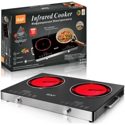 Плита инфракрасная RAF-8050 7000 Вт двухкомфорочная